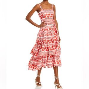 Bloomingdale’s AquaRed Ruffled Tiered Sundress